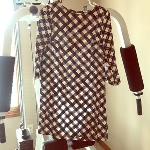 Long sleeved shift dress